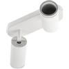 GTV - Lampada da soffitto SOLIS | orientabile 2 x GU10 | Faretto da soffitto a 2 luci bianco, lampada da soffitto girevole, faretto da soffitto per cucina, camera da letto, soggiorno (senza lampadina)