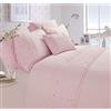 Rapport Home Furnishings Rapport Home Luxury Papillon - Set copripiumino per letto matrimoniale, colore: rosa