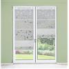 HOME WOHNIDEEN 91515 RANA - Tenda a rullo magnetica in bambù, motivo viticci, ganci per finestra, colore: grigio, dimensioni: 130 x 45 cm, numero: 1