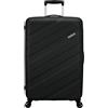 American Tourister Jetdriver 3.0, Nero , L 77cm, Trolley rigido con ruote doppie a 360°