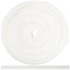 Aerzetix - C72041 - Nastro bordatore sbieco Banda Decorativa 4.5 Metri x 10mm - in Poliestere 50% e Cotone 50% - Colore Bianco Neve - passamaneria gallone Vestiti Cuscini trapunte