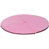 HOMCOM Tappetino pieghevole per pole dance - tappetino per pole dance - tappetino di protezione Ø 150 cm spessore 5 cm - rivestimento in plastica rosa