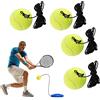Rachlicy Tennis Trainer Ballo di sostituzione durevole da tennis con corda per pratica per esercitazioni single per principianti