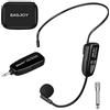EASJOY Microfono senza fili 2.4G Microphone headset per Insegnanti unidirezionale Archetto e Palmare 2-in-1 per amplificatore di voce, altoparlante, karaoke, computer, insegnamento, riunione, yoga, canto