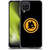 Head Case Designs Licenza Ufficiale AS Roma Nero E Oro Grafica Crest Custodia Cover in Morbido Gel Compatibile con Samsung Galaxy A12 (2020)
