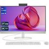 HP All-in-One Desktop PC, Intel Core i5-1335U, 32 GB DDR4 RAM, 2 TB PCle SSD, display FHD IPS da 27, grafica Intel Iris Xe Graphics, tastiera QWERTZ + mouse, Windows 11 Home, Office 2021, bianco