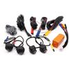 QIFANB Telecamera Retromarcia Auto 360 Gradi 1080P 3D Panoramica Surround View Destra+Sinistra+Anteriore+Posteriore Kit Navigazione Android
