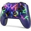VOYEE Switch Controller compatibile con Switch/Lite/OLED/PC/Windows, 1000 mAh Ergonomico Wireless Pro Controller con Lightning LED Programmabile Wake Up Vibration