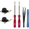 Wigearss Effetto Hall 3D Sostituzione Joystick Analogico, Analog Stick e Kit di Strumenti di Riparazione per NS Switch/Switch OLED/Switch Lite Joy-con Controller, No Drift