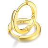 FaithHeart Argento 925 10MM Orecchini Donna Oro Regalo Ragazze Orecchini a Cerchio Delicato Orecchini Cerchio Piccoli Antiallergico di Alta qualità