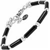10:10 Bracciale uomo donna. Braccialetto pietre naturali cilindriche 11 x 4 mm e perle diamantate in acciaio inox anallergico del diametro di 4 mm, i braccialetti pietre dure sono realizzati in Italia .…