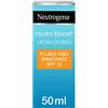 Neutrogena Hydro Boost Urban Protect Fluida Idratante SPF 25, Crema solare viso idratante contro raggi UV e inquinamento, Protezione solare viso in fluido con Acido Ialuronico e Vitamina C, 50 ml