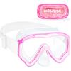MOMUSE Occhialini Nuoto Bambini con Cinturino in Tessuto Morbido, MOMUSE Occhialini Piscina Bambino con Copertura per il Naso 3D, Maschera Snorkeling per Bambino Bambina 4-14 Anni