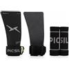 PICSIL - Paracalli Heron, Grips per Protezione Mani, Uso con o Senza Magnesite, con Astuccio e Polsini, Ideale per wod, Cross Training, Calisthenics e Fitness (Moonless, G+)