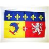 AZ FLAG Bandiera Rodano-Alpi 45x30 cm Poliestere 100D Cordini | Uso interno ed esterno bandiera decorativa del Rodano-Alpi doppie cuciture e bordi rinforzati