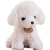 BYNYXI Peluche a forma di orsacchiotto, 20 cm, realistico, come vero cane di stoffa, piccolo cane seduto, labradoodle, giocattolo per cuccioli, regalo per bambini e adulti