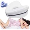 FRECOO Cuscino per Ginocchia per Dormire, Cuscini per Gambe Ortopedico con Schiuma Memory per Traversine Laterali, Offre Sollievo dal Dolore di Sciatica e Dolore All'anca e al Ginocchio (Bianca)
