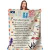 Zinello Design - Coperta Personalizzata Morbida da Regalare alla Propria Figlia da Parte di Mamma o Papà. Idea Regalo Originale e Utile per Natale (Firmata dal Papà, 150 x 200 cm)