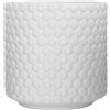 Nordring Vaso Dotty - per Fiori da Interno e Piante da Interno, Piante grasse, Cactus, Orchidee L (15,5 cm ø), Bianco, Ceramica Gres