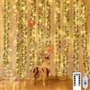 A.bigwhale Tenda luminosa 2x2m, Catene Luminose ghirlanda di edera con 200 LED Stringa Luci 8 modalità, luci fatate edera artificiale per Interni Esterni matrimonio finestra parete stanza festa Natale