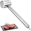 Mkitnvy Batticarne, Batticarne Acciaio Inox, Martello da Carne, Martello da Bistecca, Martello da Affettatrice, Doppio Lato Pesante Batticarne Pesante Martello per bistecche, Pollo, Maiale