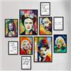 Giallobus - Set 10 poster da parete - Raccolta Giallobus 1 - Carta Patinata - | 2 x A3 42x30cm | 4 x A4 30x21cm | 4 x A5 21x15cm | - SENZA CORNICI - Stampe moderne soggiorno