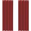 vidaXL Tende in Voile con Occhielli 2 pz Rosso Vino, Tenda a Rete, Tenda Trasparente, Voile per Finestra, Trattamento Finestra, Tenda Pura Voile