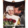 Bemaystar Coperta Personalizzata con Foto - Regali Personalizzati, Doppia Stampa su Entrambi i Lati, Coperta Personalizzata, Plaid Personalizzato con Foto, Regali per Donna, Uomo, Coppia, Papà, Mamma