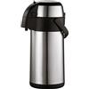 Axentia 116710 - Dispenser Termico con rubinetto, Acciaio Inox, 3 litri, Argento/Nero, 35 x 15 x 15 cm