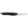 Kyocera FZ075WHBKEU Coltello, spelucchino, 7,5 cm, Lama in Ceramica di Zirconia, Nero