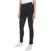 Calvin Klein Donna Jeans High Rise Skinny Fit, Nero (Denim Black), 30W/30L