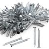 KGGZKG 240 Pezzi Chiodi Acciaio per Cemento Armato Chiodelli 30 mm Perni da Muro Chiodi per Quadri Muro Chiodi Zincati Argenteo per Mattoni Immagini Appese Chiodi in Legno Uso Universale per Interni Esterni