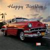 I&S / Les collections rétro IETSCPMD15257 Happy BIRTHDAY CUBA Collector Car Red American USA/I&S Design Auto Passione & Collezioni Retro Vintage - Con Busta Bianca Formato 15 x 15 cm - Made in France