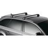 Thule 9591B Wingbar Edge Fixpoint/Flushrail, Nero, S, 2 pezzi