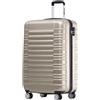 TRVLMORE Trolley Bagaglio a Mano 55x40x20 - Valigia Bagaglio a Mano 55x40x20 - Valigia 10 kg - Valigie Trolley - Valigia Piccola - Trolley da Cabina - Trolley da Viaggio - Champagne