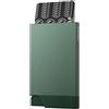 VULKIT Porta Carte di Credito Uomo o Donna Metallo Porta Schede Carte di Credito Schermato RFID Portatessere Uomo Tascabile Slim per 6-8 Carte, Verde Mezzanotte