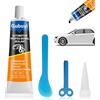Gubuyi Silicone Nero per Auto, Silicone Nero Alte Temperature | 100ml Sigillante Vetri Auto,Gomma Liquida Nera, Sigillare Carrozzerie,Luci per Auto,Tetti, ecc