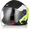 ORIGINE Casco Moto Jet Bluetooth Omologato ECE con Doppia Visiera