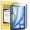 Gerutek 2 Pezzi Pellicola Protettiva per iPad Air 11'' M4/ M3/M2 (8a/7a/6a Gen, 2026/2025/2024), [Telaio di Facile Installazione][Ultra Trasparente] [Antigraffio] [Senza Bolle] [Durezza 9H]