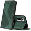 ZONNAVI Cover per Xiaomi Redmi Note 10 4G / Redmi Note 10S, Flip Custodia Pelle PU con [Slot Cart] [Magnetica], Cover a Libro Portafoglio per Xiaomi Redmi Note 10 4G / Redmi Note 10S (Verde)