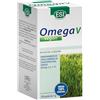 ESI, Omega V Vegan, Integratore Alimentare di Acidi Grassi Omega 3, 6, 7, 9 con Olio di Semi di Lino, Contribuisce ai Normali Livelli dei Colesterolo, Senza Glutine e Vegano, 120 Perle