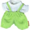 Miniland - Vestiti per Bambola da 21 cm, Accessorio di Abbigliamento per Bambole, Salopette e Maglietta Estiva