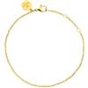 Purelei Brave Bracciale (oro, argento, oro rosa), braccialetto in filigrana impermeabile da donna, semplice bracciale in acciaio inox, regalo per donne, lunghezza regolabile 16-19 cm