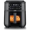 CASO AirFry & Steam 700 - Friggitrice ad aria calda e piroscafo - Il cibo diventa croccante all'esterno e succoso all'interno, extra grande volume del cestello 7 litri, piroscafo e aria fryer,