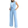 Vhersily Abbigliamento da Donna, Primavera 2024 Fashion Suit Gilet, Pantaloni Larghi Casual Suit Set