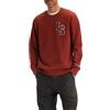 Levi's Standard Graphic Crew, Felpa Uomo, Ls Letterman Fired Brick, XL