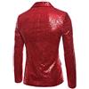 Generico Attraente Giacca da Discoteca con Glitter Paillettes Blazer Uomo Elegante Cerimonia Abito da Smoking Per Carnevale Spettacoli Partito Nozze
