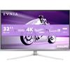 PHILIPS Evnia 32M2N8900AM - Monitor da gioco OLED UHD da 32 pollici, 240 Hz, 0,03 ms, HDR400, FreeSync Prem. Pro, G-Sync comp. (3840x2160, 2x HDMI 2.1, 1x DP 1.4, 1x USB-C (65 W PD), hub USB) bianco