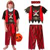 WENAUANG Costume Da Pirata Per Bambini, Pirata Vestito Pirata Cosplay Vestiti Con Accesorios, Costume Da Pirata Set Con Bandana, Per Ragazzi, Halloween, Carnevale, Feste a Tema, Cosplay In Maschera