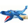 LOMTRATS Dinosauri Marionette a Mano per Bambini,Triceratopo e Tyrannosaurus Rex con Bocca Aperta,per Raccontare Storie,Insegnare,Regali di Compleanno